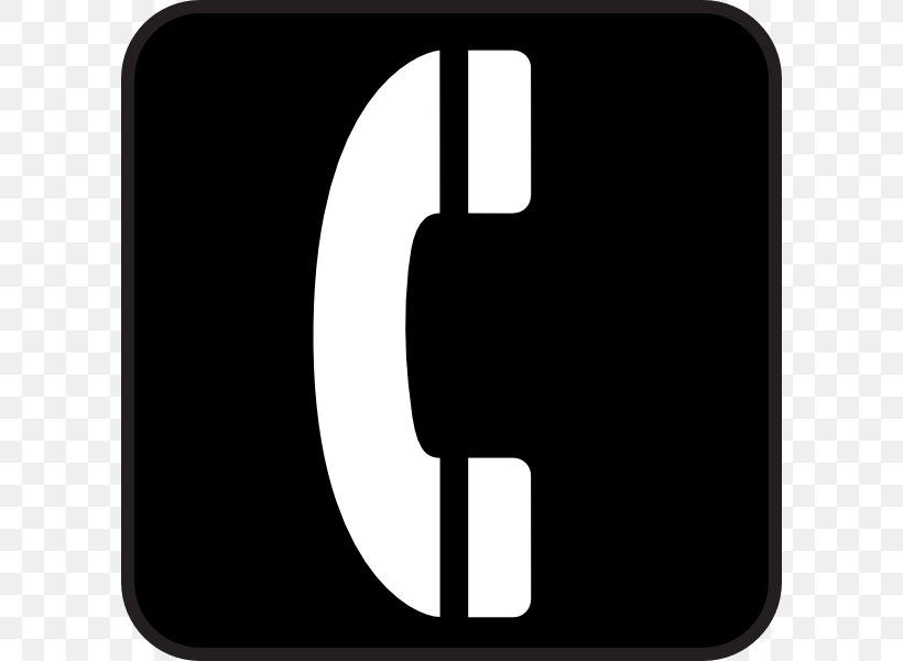 Symbol Telephone Clip Art, PNG, 600x600px, Symbol, Black, Black And White, Brand, Emergency Call Box Download Free