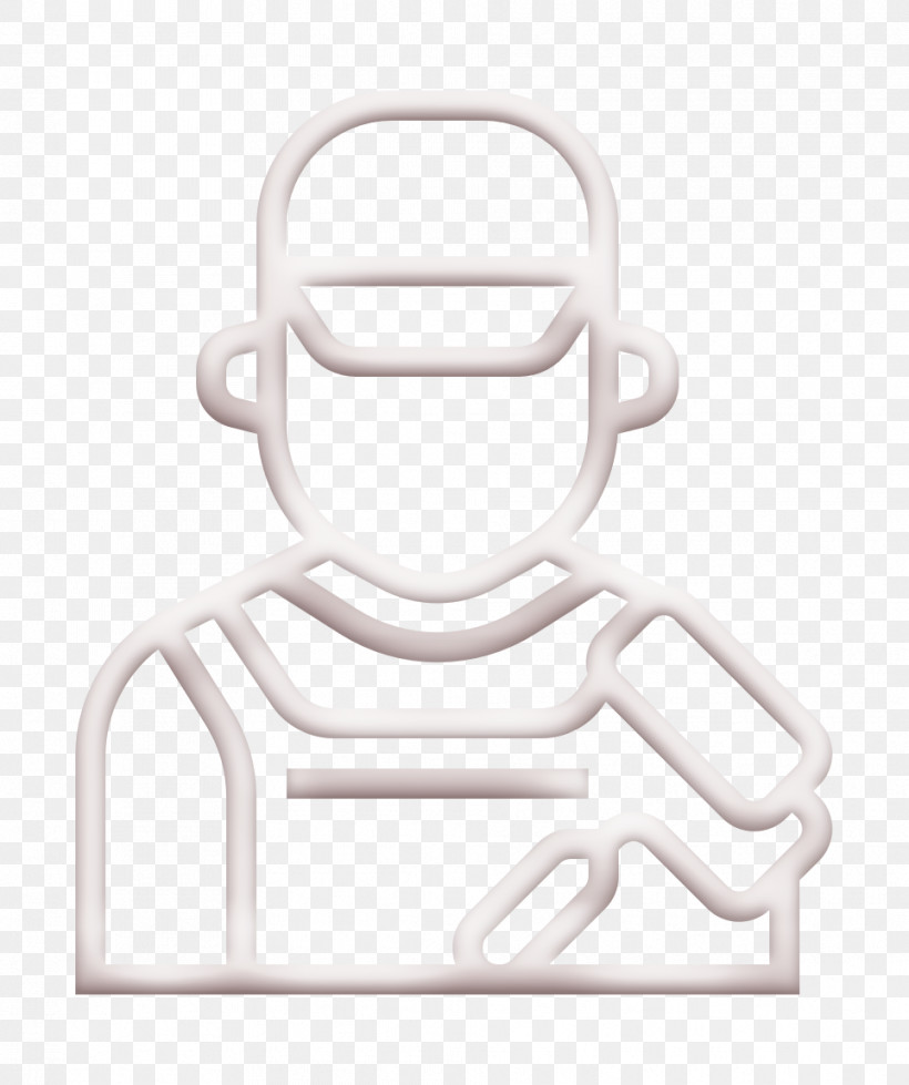 Worker Icon Jobs And Occupations Icon Painter Icon, PNG, 964x1152px, Worker Icon, Automotive Decal, Blackandwhite, Jobs And Occupations Icon, Logo Download Free