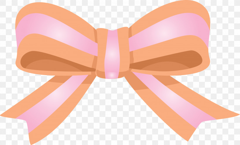 Decoration Ribbon Cute Ribbon, PNG, 3000x1818px, Decoration Ribbon, Bow Tie, Butterfly, Cute Ribbon, Orange Download Free