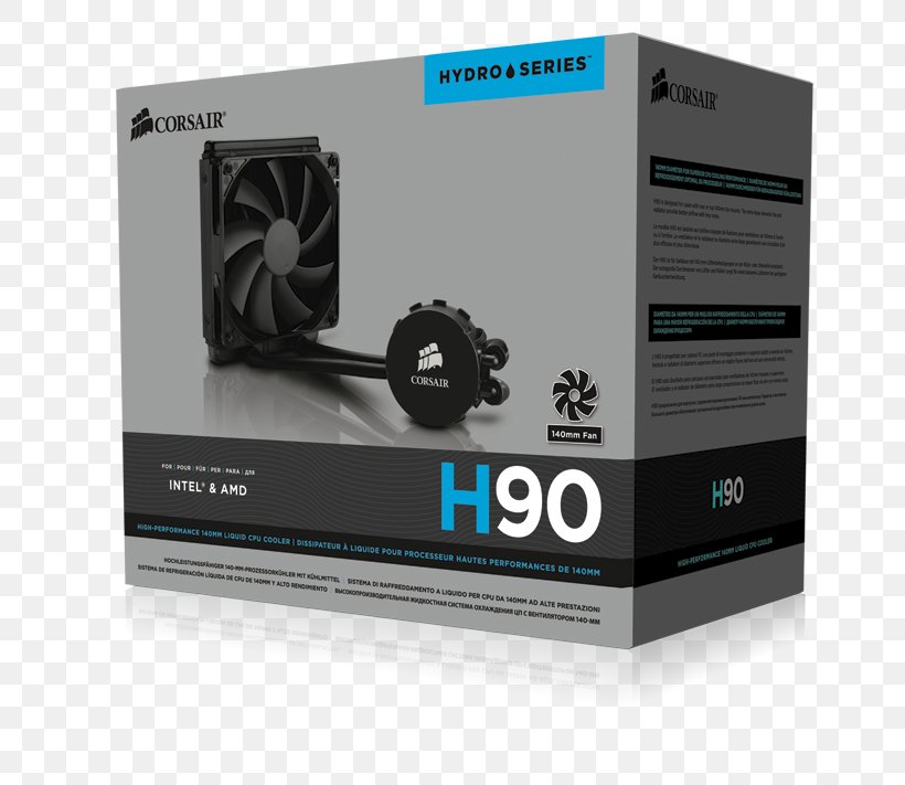 Computer System Cooling Parts Water Cooling Corsair Hydro Series CPU Cooler Central Processing Unit Corsair Components, PNG, 800x711px, Computer System Cooling Parts, Audio Equipment, Brand, Central Processing Unit, Computer Download Free