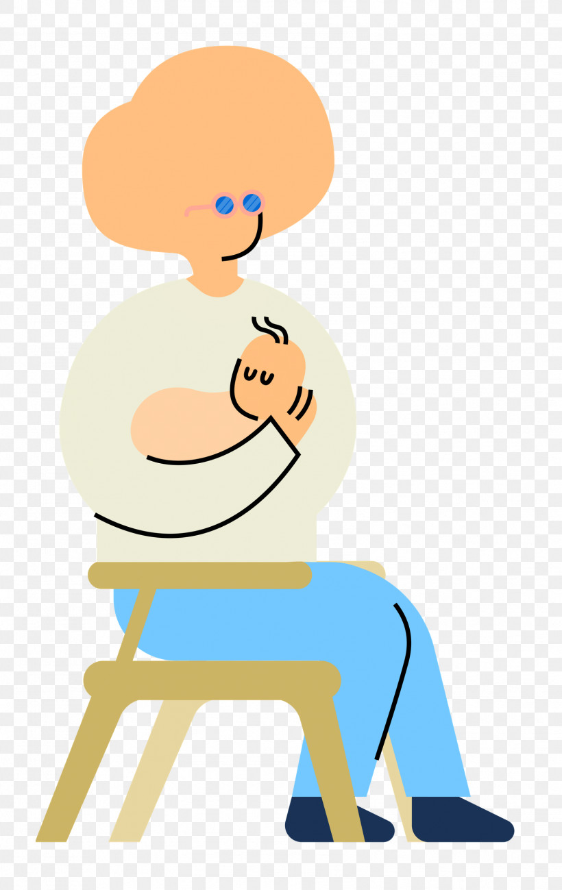 Sitting Cartoon Chair Joint H&m, PNG, 1577x2500px, Sitting, Behavior, Cartoon, Chair, Happiness Download Free