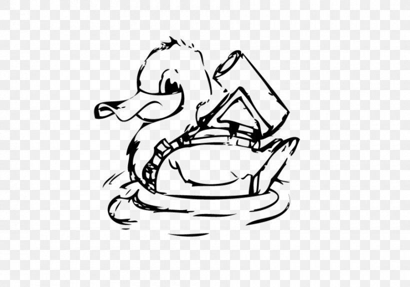 Duck Drawing Coloring Book Line Art Clip Art, PNG, 900x630px, Watercolor, Cartoon, Flower, Frame, Heart Download Free
