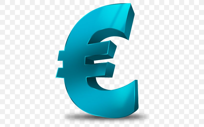 Euro Sign Currency Symbol United States Dollar, PNG, 512x512px, Euro Sign, Aqua, Blue, Coin, Currency Download Free