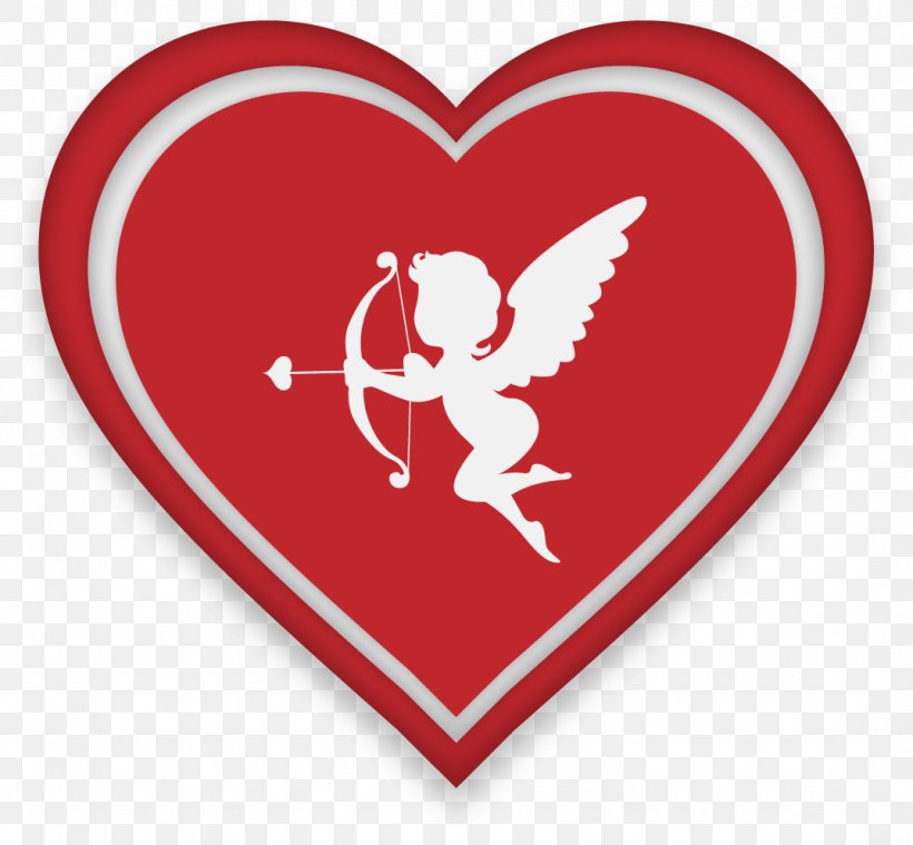 Heart Cupid Illustration, PNG, 1075x996px, Watercolor, Cartoon, Flower, Frame, Heart Download Free