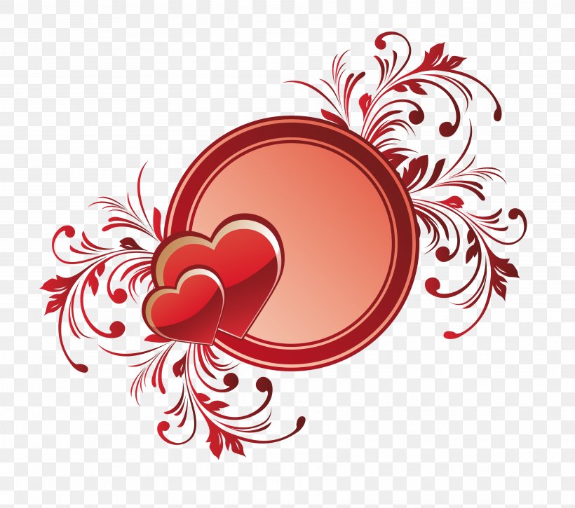 Heart Valentine's Day Symbol Clip Art, PNG, 3742x3310px, Watercolor, Cartoon, Flower, Frame, Heart Download Free