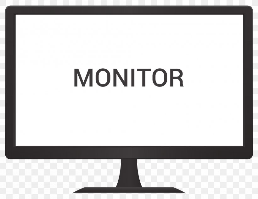Computer Monitor Logo, PNG, 2000x1550px, Computer Monitors, Area, Black And White, Brand, Business Download Free