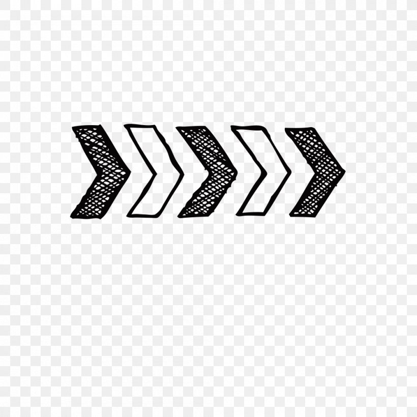 Hand-painted Black And White Zebra Arrow, PNG, 1000x1000px, Zebra Technologies, Area, Black, Black And White, Brand Download Free