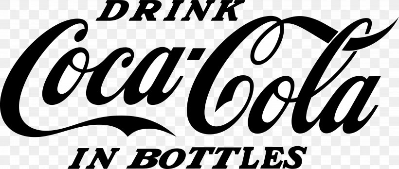 Logo Coca-Cola Vector Graphics Brand Font, PNG, 5000x2128px, Logo, Area, Black And White, Bottle, Brand Download Free