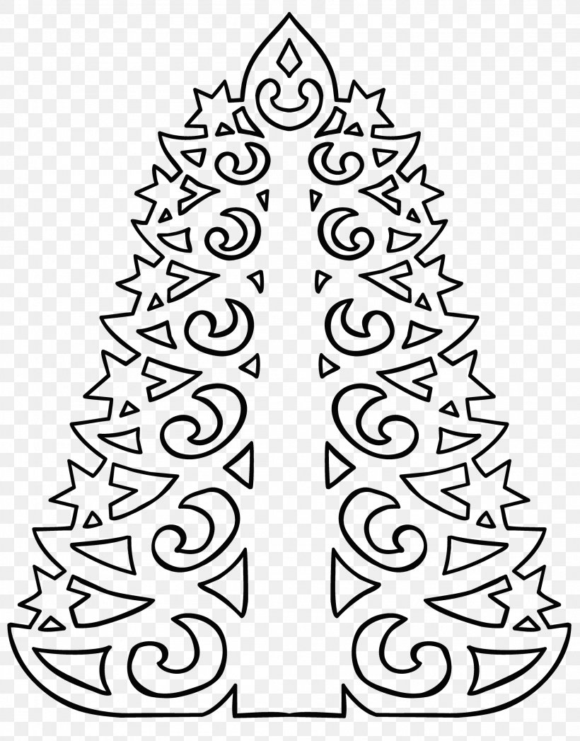 Paper New Year Tree Christmas Ornament Colle Vinylique Stencil, PNG, 2208x2820px, Paper, Black And White, Cardboard, Christmas Decoration, Christmas Ornament Download Free