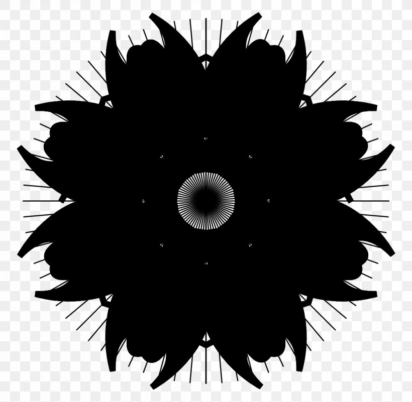 Pattern Symmetry Flower Font Black M, PNG, 999x977px, Symmetry, Black M, Blackandwhite, Eye, Flower Download Free