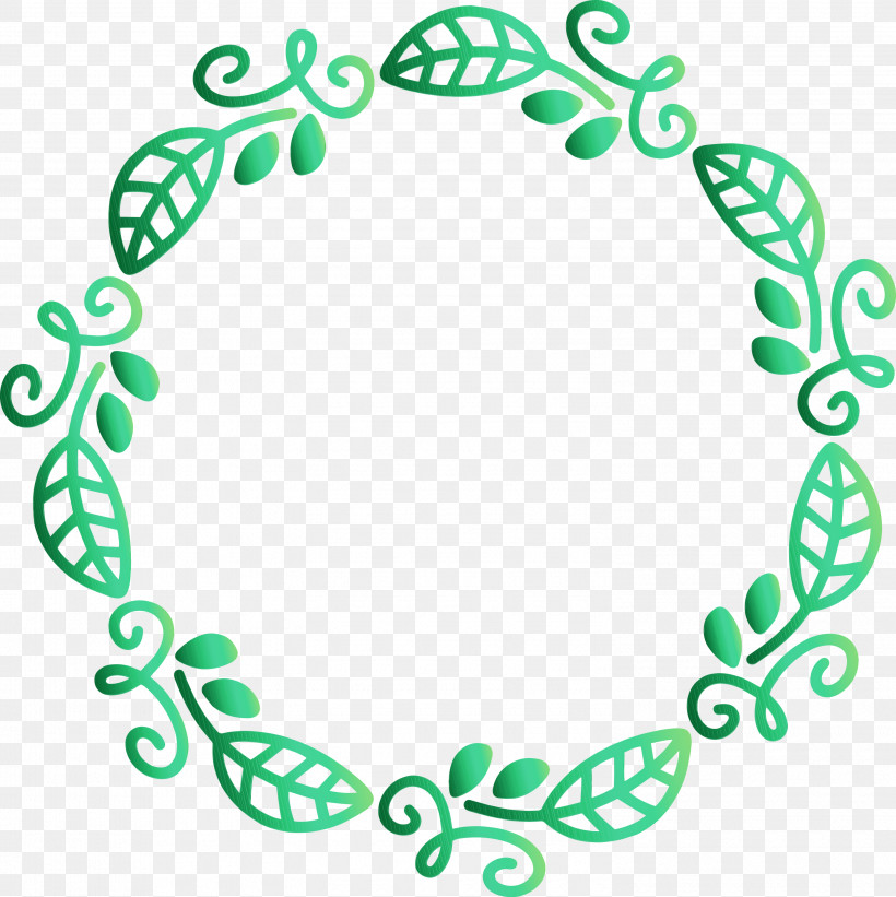 Green Text Circle Leaf Font, PNG, 2995x3000px, Spring Frame, Circle, Floral Frame, Flower Frame, Green Download Free