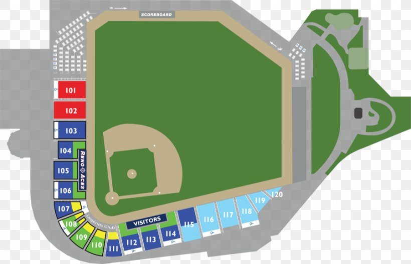 Greater Nevada Field Reno Aces Baseball Park Sports Venue, PNG, 900x580px, Reno Aces, Baseball, Baseball Park, Box, Bullpen Download Free