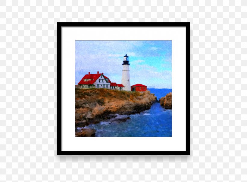Painting Picture Frames Rectangle, PNG, 1076x794px, Painting, Lighthouse, Picture Frame, Picture Frames, Rectangle Download Free