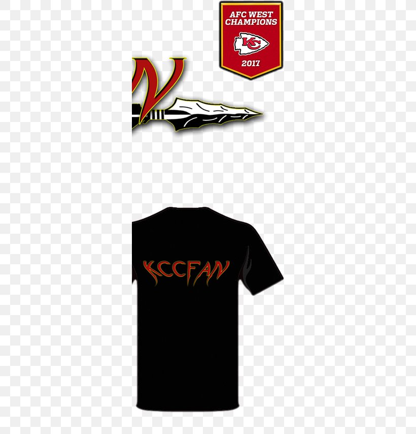 T-shirt Kansas City Chiefs Logo, PNG, 299x854px, Tshirt, Black, Brand, Kansas City, Kansas City Chiefs Download Free