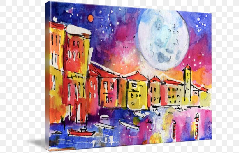 Watercolor Painting Canvas Print Acrylic Paint Venice, PNG, 650x525px, Painting, Acrylic Paint, Art, Artwork, Canvas Download Free