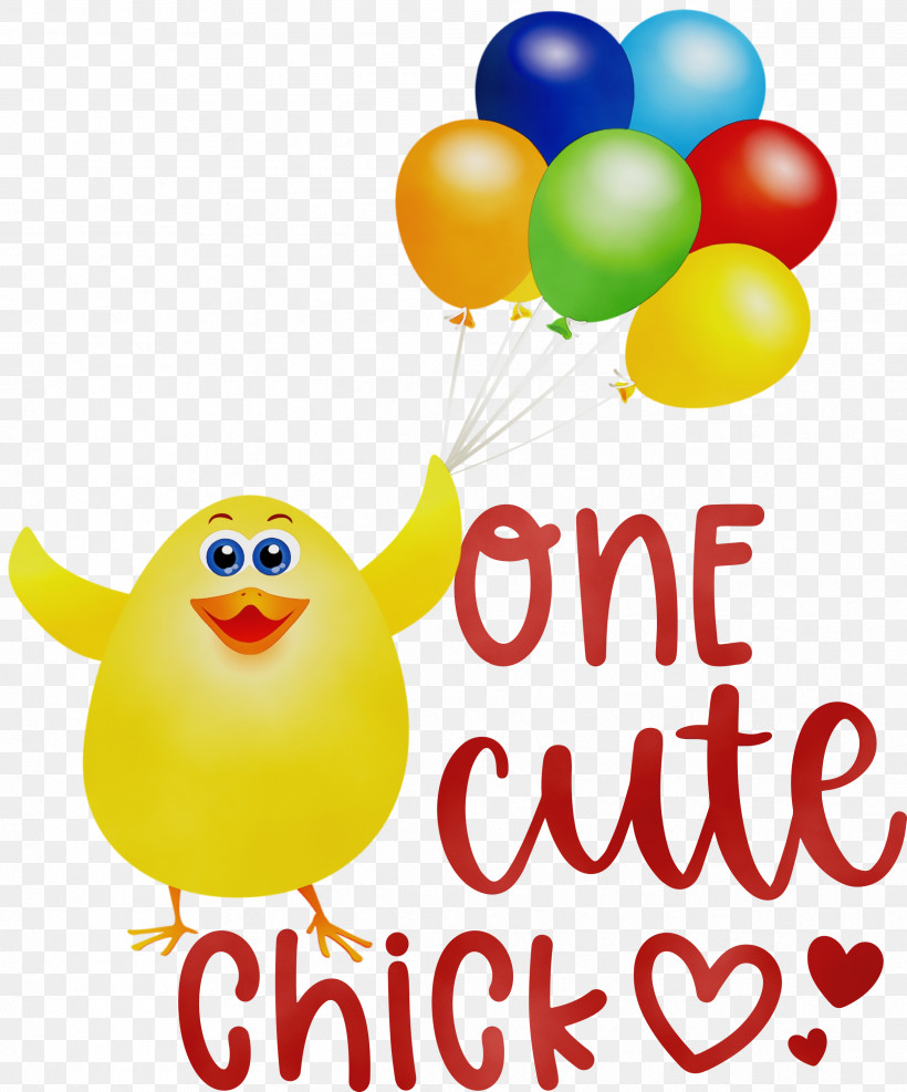 Smiley Smile Yellow Happiness Balloon, PNG, 2492x3000px, Easter Day, Balloon, Beak, Happiness, Happy Easter Download Free