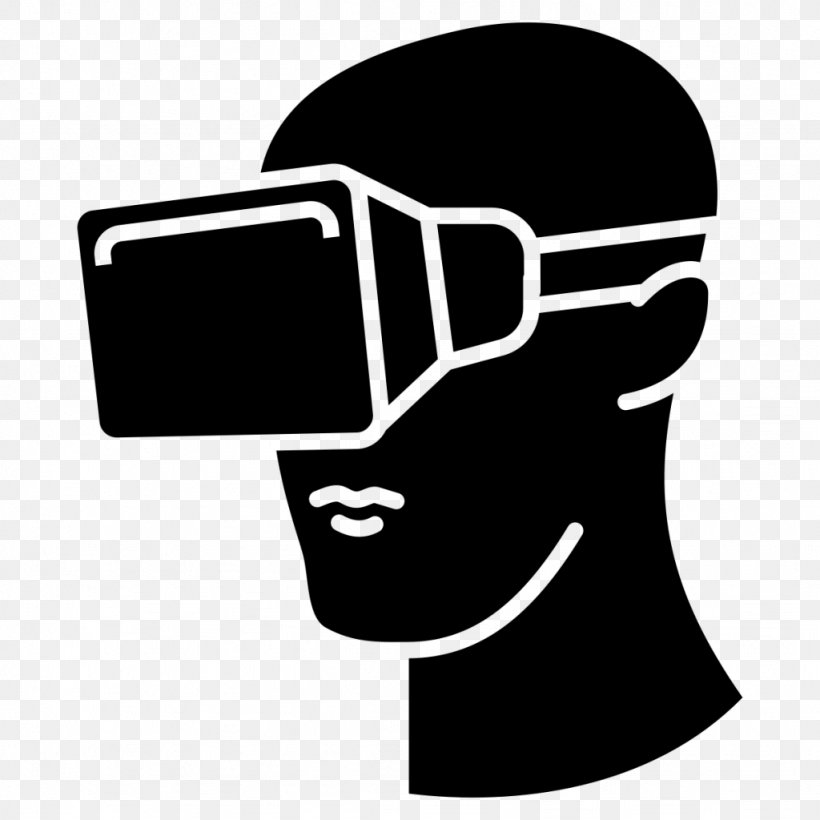 Virtual Reality Headset Augmented Reality, PNG, 1024x1024px, Virtual Reality, Augmented Reality, Black And White, Brand, Communication Download Free