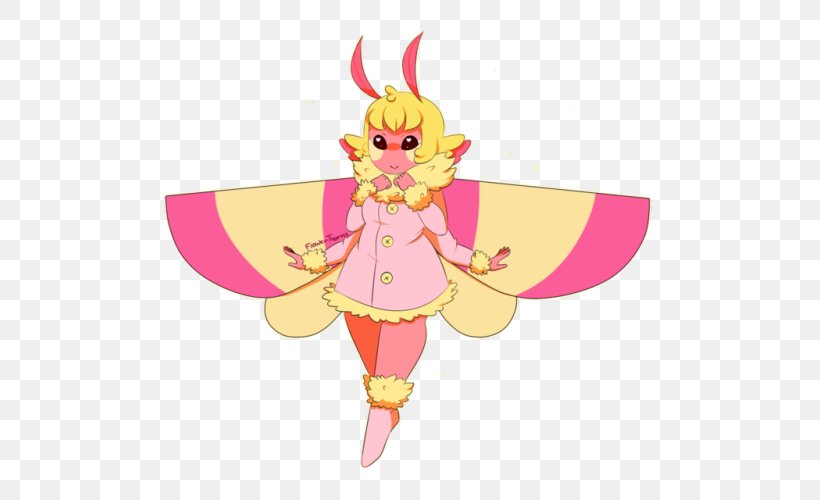 Rosy maple moth by Luciavegames on DeviantArt