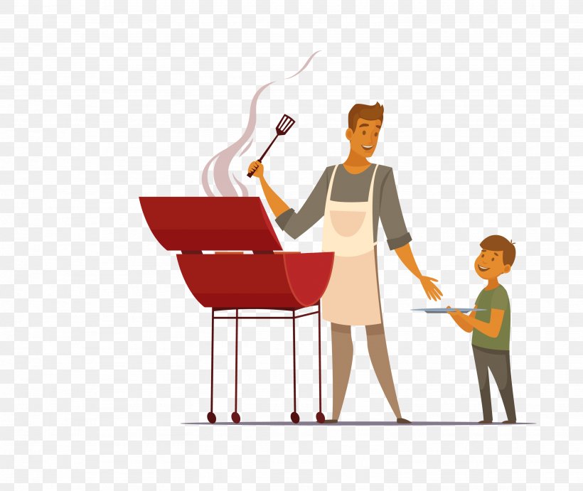 Barbecue Cartoon Royalty-free Illustration, PNG, 3076x2593px, Barbecue, Area, Building, Cartoon, Chair Download Free