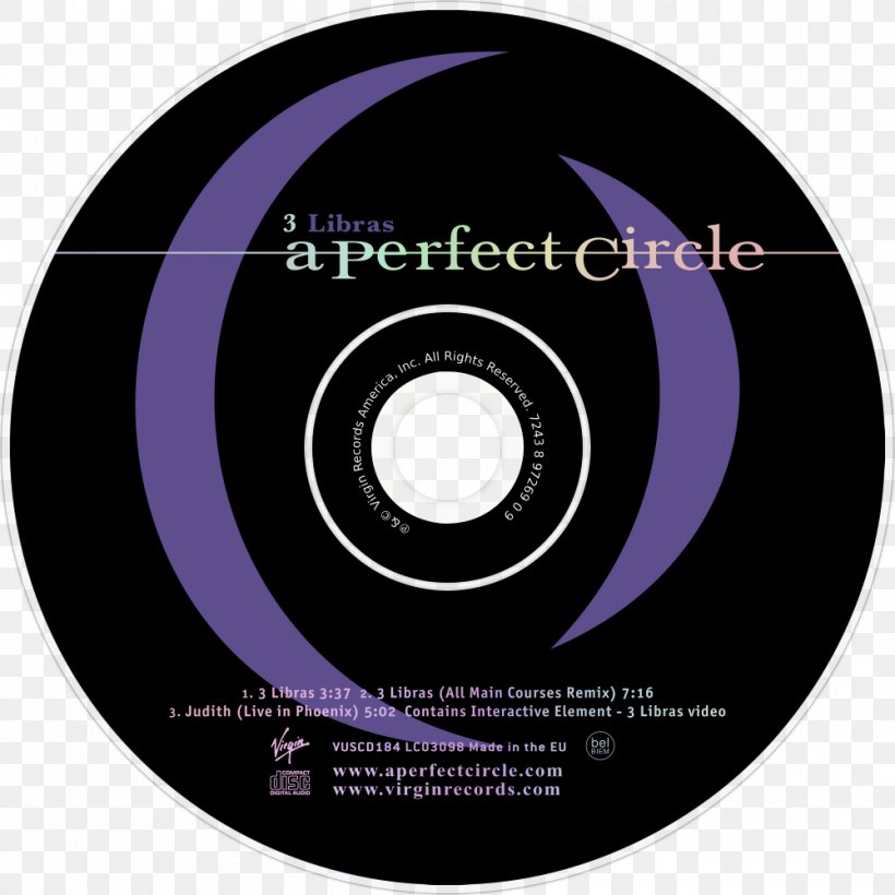 Compact Disc Red Rocks Amphitheatre A Perfect Circle Live: Featuring Stone And Echo 3 Libras, PNG, 1000x1000px, Watercolor, Cartoon, Flower, Frame, Heart Download Free