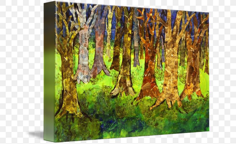 Forest Painting Work Of Art Mixed Media, PNG, 650x502px, Forest, Abstract Art, Art, Biome, Branch Download Free