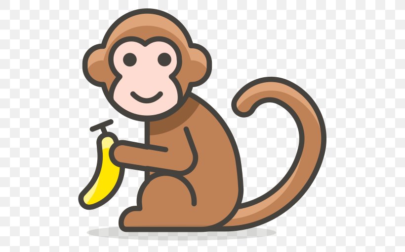 Monkey Clip Art, PNG, 512x512px, Monkey, Animal, Artwork, Emoji, Hamburger Button Download Free
