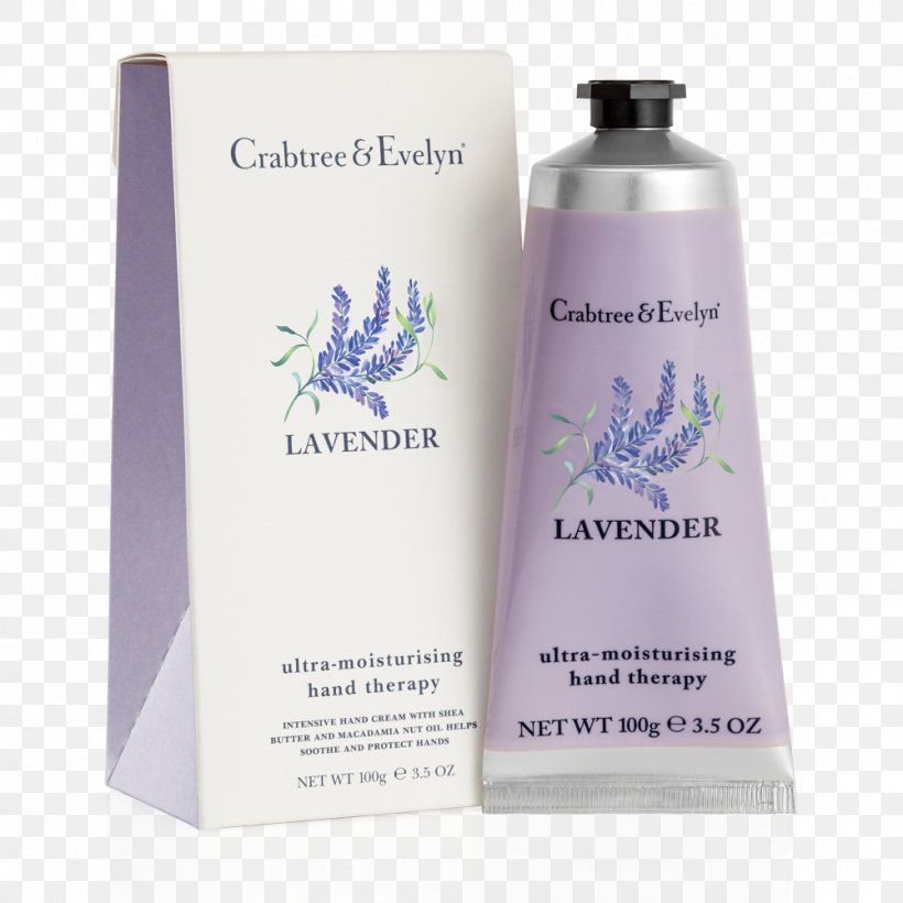 Lotion Crabtree & Evelyn Ultra-Moisturising Hand Therapy Cosmetics Skin Care, PNG, 1000x1000px, Lotion, Antiaging Cream, Cosmetics, Crabtree Evelyn, Crabtree Evelyn Body Lotion Download Free