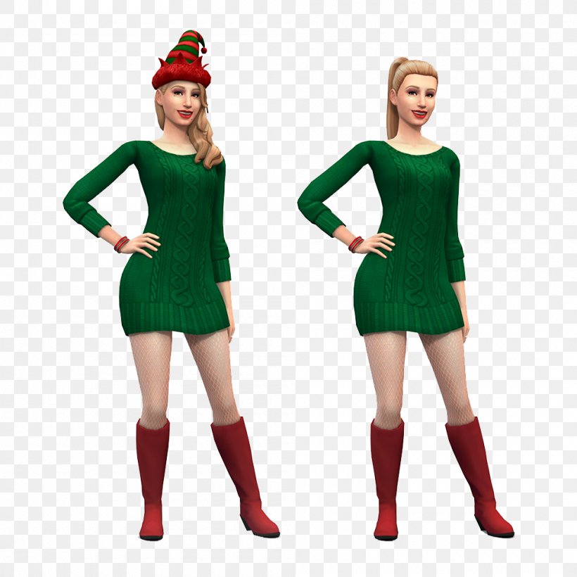 The Sims 4: Get To Work The Sims 3 Celebrity, PNG, 1000x1000px, Sims 4 Get To Work, Celebrity, Cheerleading Uniform, Christmas, Clothing Download Free
