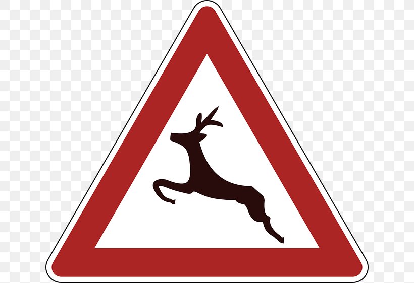 Traffic Sign Warning Sign, PNG, 640x562px, Traffic Sign, Area, Brand, Deer, Logo Download Free