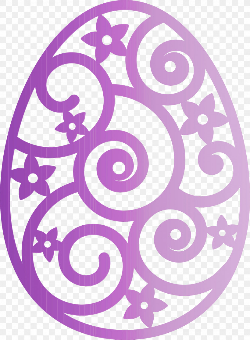 Violet Purple Circle Pattern Spiral, PNG, 2206x3000px, Easter Floral Egg, Circle, Easter Day, Ornament, Paint Download Free