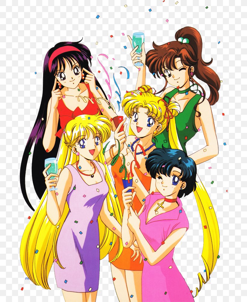 Sailor Venus Sailor Moon Sailor Jupiter Sailor Mars Sailor Mercury, PNG, 690x1000px, Watercolor, Cartoon, Flower, Frame, Heart Download Free