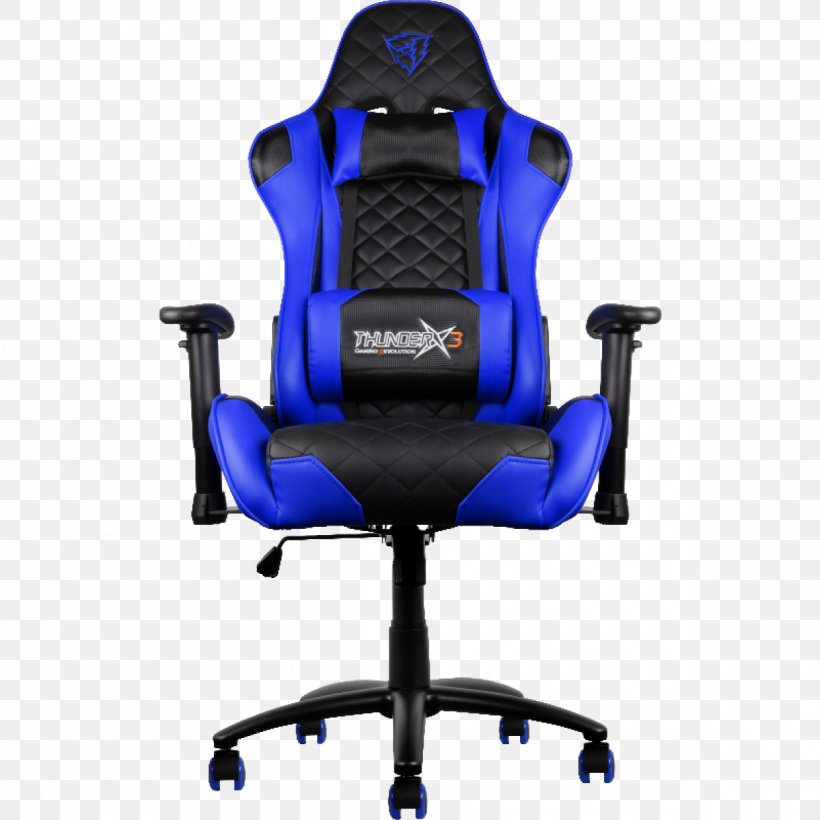 AeroCool ThunderX3 TGC12 Gaming Chairs ThunderX3 TGC12 Series Gaming Chair Aerocool ThunderX3 BC1 Gaming Chair, PNG, 1200x1200px, Aerocool Thunderx3 Tgc12, Artificial Leather, Blue, Car Seat Cover, Chair Download Free