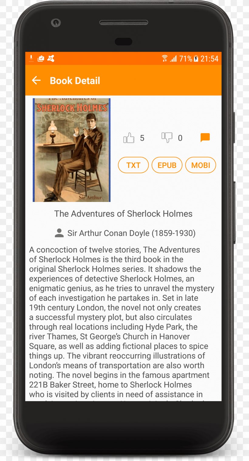 Sherlock Holmes Smartphone Aesop's Fables Gallery Wrap Moby-Dick, PNG, 1370x2534px, Sherlock Holmes, Adventures Of Huckleberry Finn, Aesop, Canvas, Communication Device Download Free