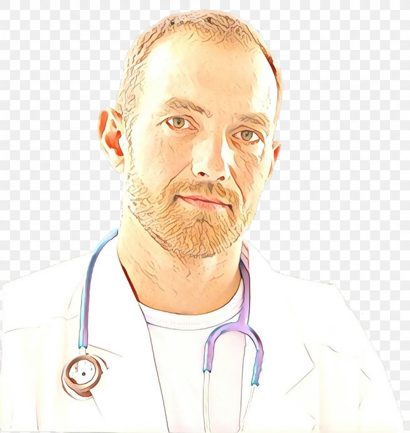 Stethoscope, PNG, 1055x1113px, Cartoon, Chin, Face, Facial Hair, Forehead Download Free