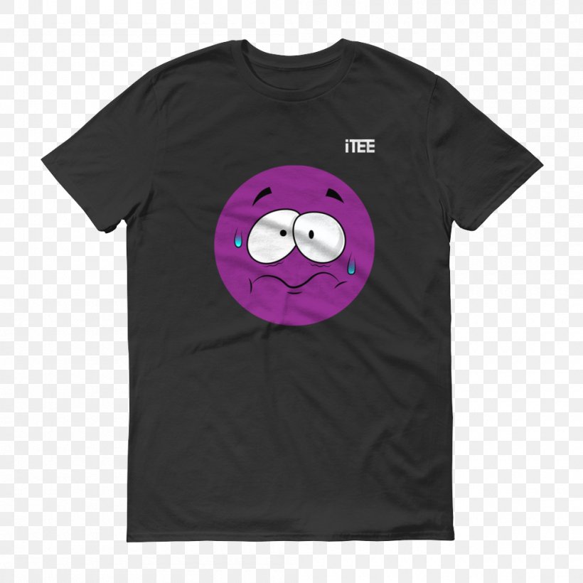 T-shirt Smiley Emoticon Sleeve Text Messaging, PNG, 1000x1000px, Tshirt, Active Shirt, Black, Brand, Clothing Sizes Download Free