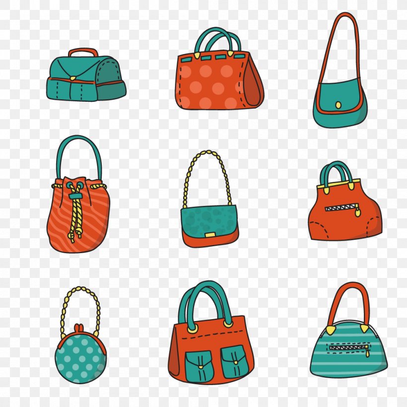 Tote Bag Download Euclidean Vector Handbag, PNG, 1000x1000px, Handbag, Bag, Baggage, Brand, Clip Art Download Free