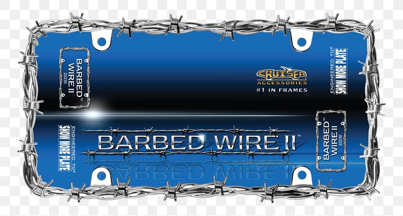 Car Vehicle License Plates Barbed Wire Chrome Plating, PNG, 800x441px, Car, Barbed Wire, Brand, Bumper Sticker, Capacitor Download Free