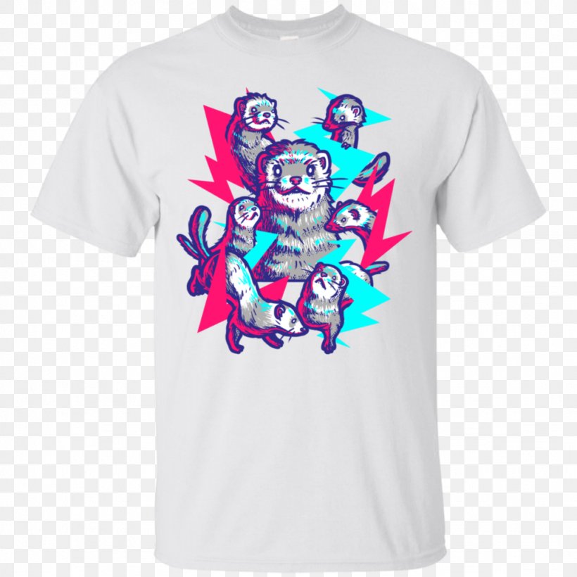 Ferret Weasels Cat T-shirt Logo, PNG, 1024x1024px, Ferret, Active Shirt, Bluza, Brand, Cat Download Free