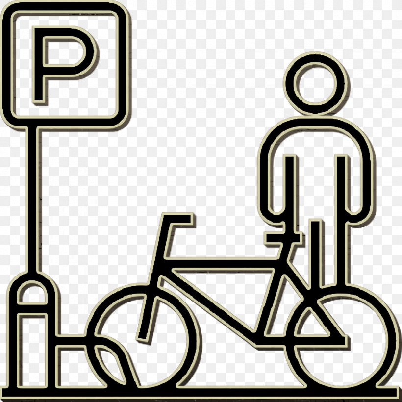 Bicycle Parking Icon City Elements Icon Urban Icon, PNG, 1032x1032px, City Elements Icon, Black, Black And White, Geometry, Line Download Free