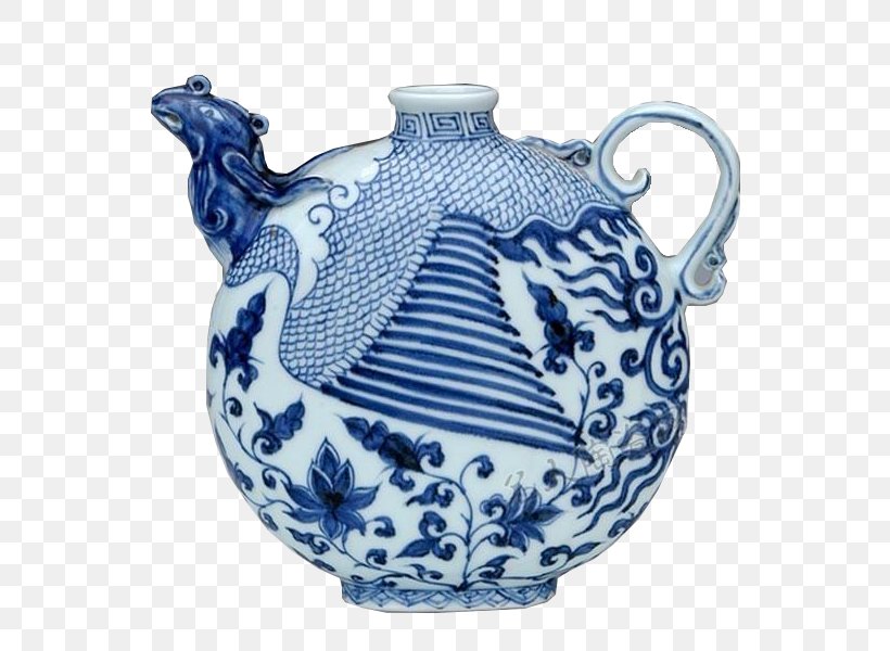 Jingdezhen Blue And White Pottery Ceramic Yuan Dynasty, PNG, 600x600px, Jingdezhen, Artifact, Blue And White Porcelain, Blue And White Pottery, Ceramic Download Free