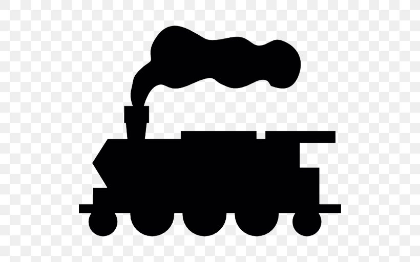 Train Rail Transport Clip Art Image Steam Locomotive, PNG, 512x512px, Train, Blackandwhite, David Stewart Trains, Locomotive, Logo Download Free