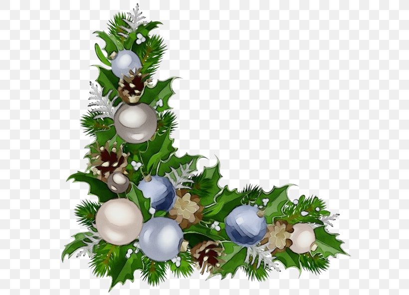 Christmas And New Year Background, PNG, 600x592px, Watercolor, Branch, Christmas Day, Christmas Decoration, Christmas Ornament Download Free