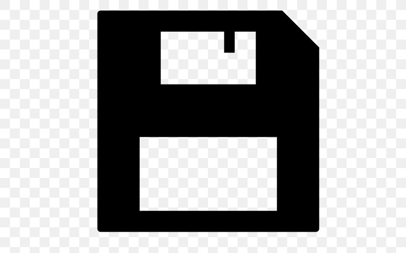 Floppy Disk Download, PNG, 512x512px, Floppy Disk, Area, Black, Black And White, Brand Download Free