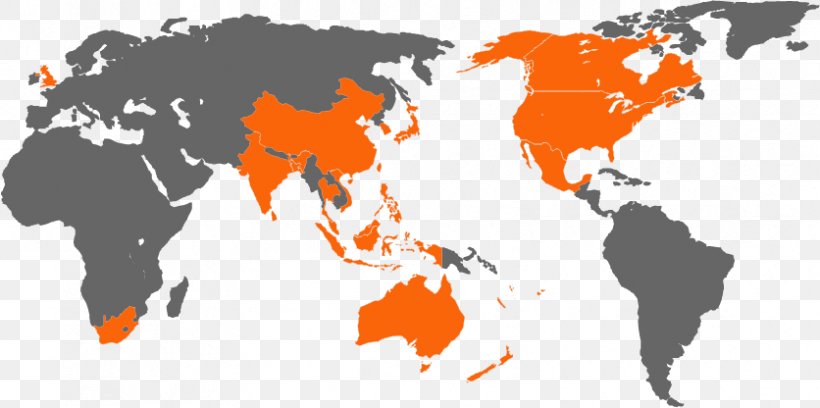 World Map Vector Graphics Map Collection, PNG, 836x416px, World, Blank Map, Map, Map Collection, Orange Download Free