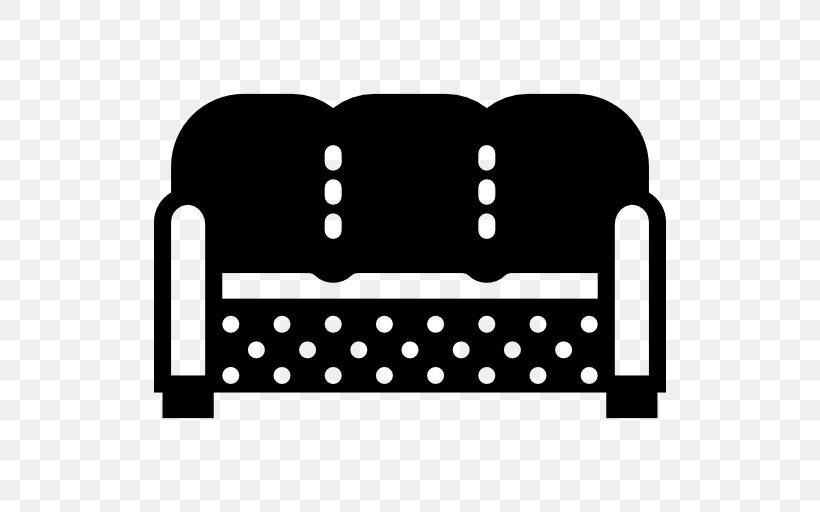 Furniture Couch Living Room Seat, PNG, 512x512px, Furniture, Area, Black, Black And White, Chair Download Free