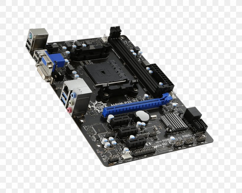 Motherboard MSI A68HM-P33 V2 MicroATX, PNG, 1024x819px, Motherboard, Amd Accelerated Processing Unit, Atx, Central Processing Unit, Computer Component Download Free
