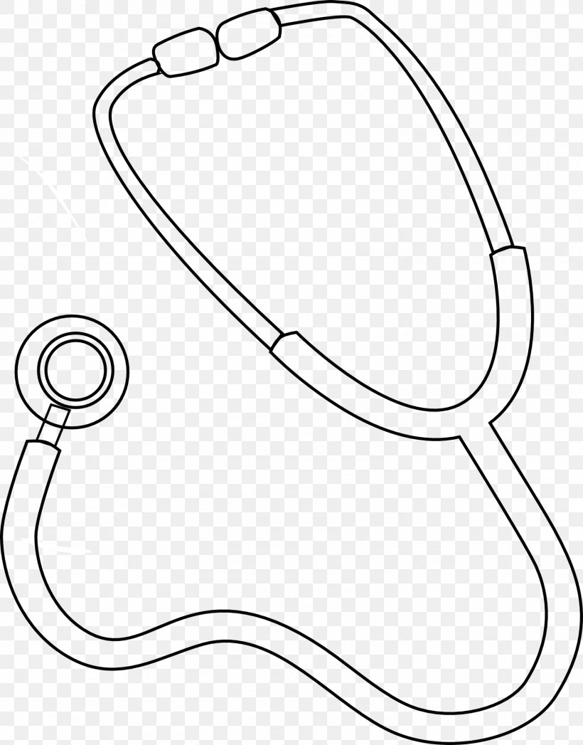 Stethoscope Nursing Medicine Child, PNG, 1503x1920px, Stethoscope, Area, Black And White, Child, Coloring Book Download Free