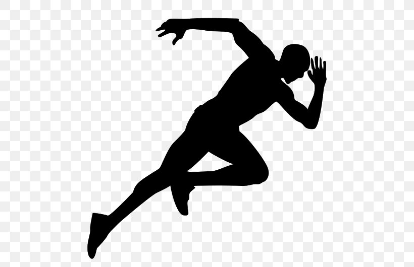 Running Clip Art, PNG, 530x530px, Running, Arm, Black, Black And White, Flat Design Download Free