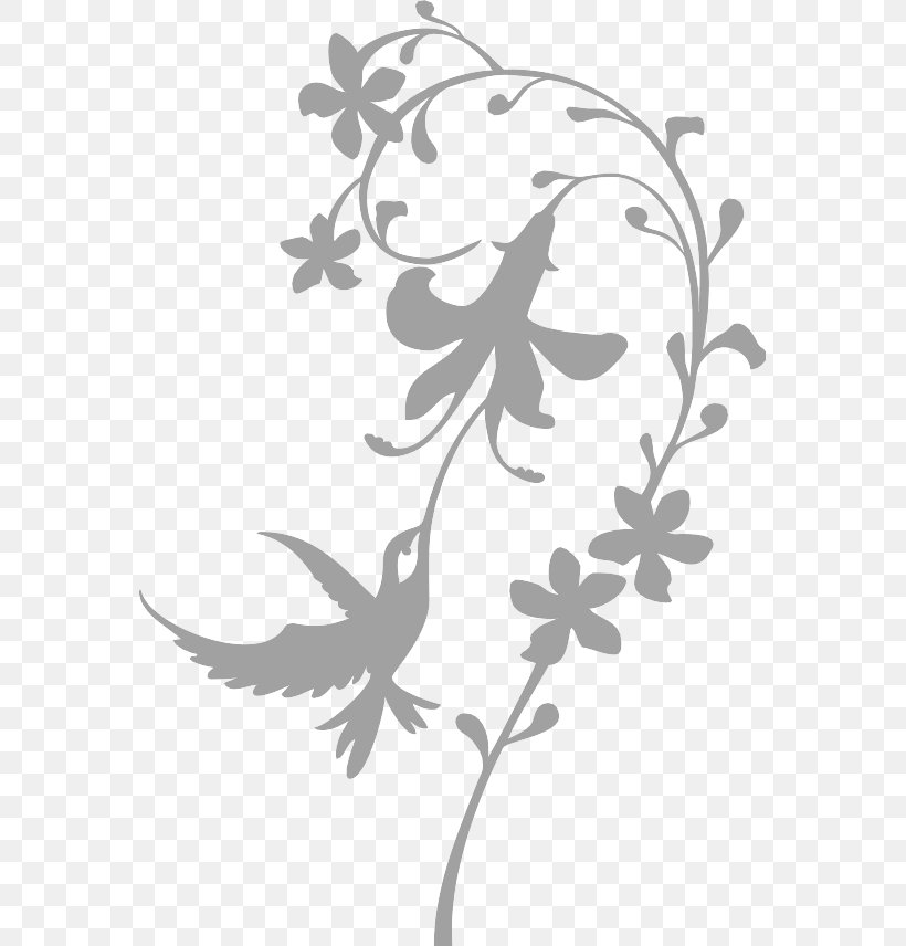 Hummingbird Wall Decal Sticker, PNG, 567x856px, Hummingbird, Adhesive, Bird, Black And White, Branch Download Free