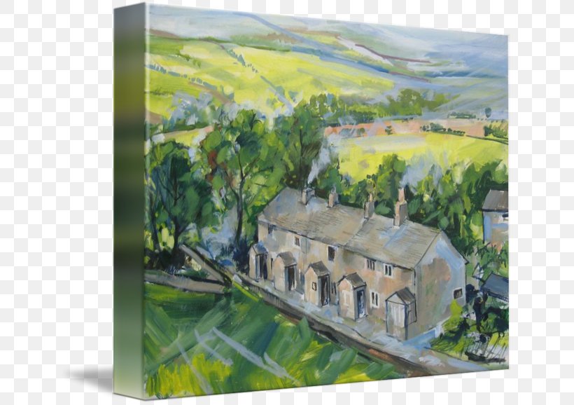 Tockholes Watercolor Painting Art Lancashire, PNG, 650x578px, Painting, Art, Canvas, Imagekind, Lancashire Download Free